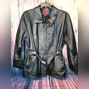 G-III Vintage 100% Leather Women's Jacket - Large - Black - GUC